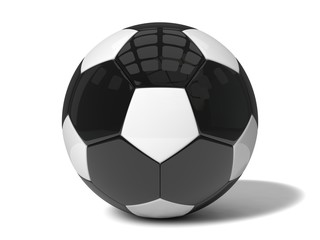 reverse colored soccer ball