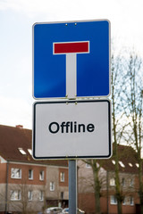 Schild 95 - Offline