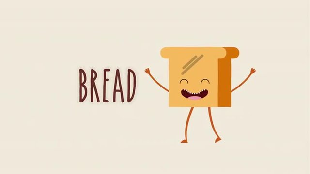 Animated bread icon design, Video Animation 