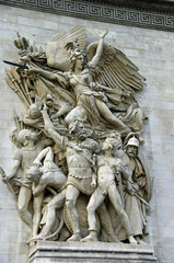 Triumphbogen in Paris, Relief Auszug der Freiwilligen 1792