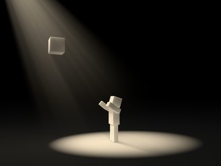 Naklejka premium sacred cube