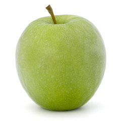 green apple isolated on white background cutout