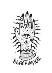 Black magic hand