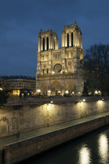Fototapeta na wymiar Notre dame Cathedral, Paris, Ile de France, France