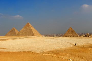 Fototapeta na wymiar The Pyramids of Egypt at Giza