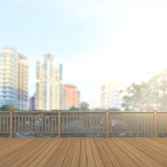 Obraz premium Balcony And Terrace Of Blur Exterior Background
