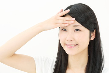 Fototapeta premium スキンケア・風邪・若い女性