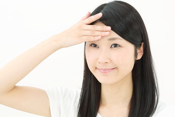 Fototapeta premium スキンケア・風邪・若い女性
