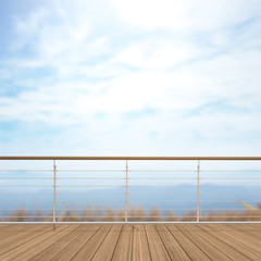 Balcony And Terrace Of Blur Nature Background