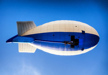 hot air airship in front of sky