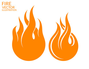 Fire. Icon set