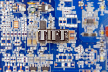 TIFF / caracteres d'imprimerie en plomb 