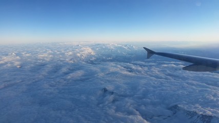 Flying over de Alps