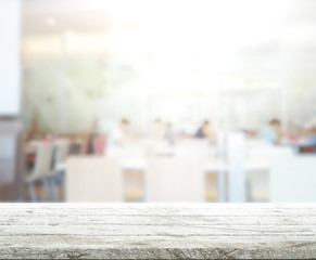 Table Top And Blur Interior of Background