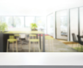 Table Top And Blur Office of Background