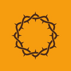 Christian symbols. The crown of thorns of Jesus Christ