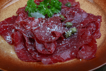 Beef carpaccio