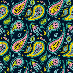 Seamless pattern like a Paisley design