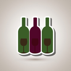 wine icon design 
