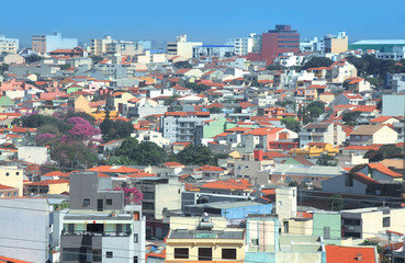 Fototapeta premium Residential buildings and homes in Sao Paulo 