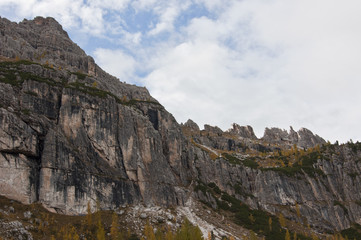Fototapeta na wymiar Dolomites, Italy. / The Dolomites are a mountain range located in northeastern Italy.