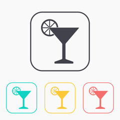 icon of martitni glass color set
