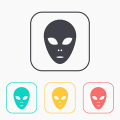 alien icon color set