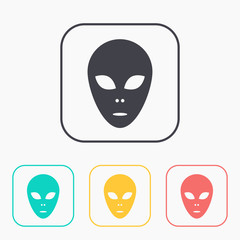 alien icon color set