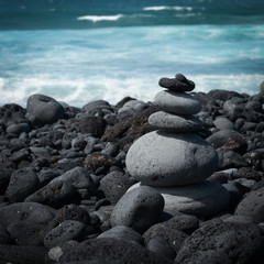 Fototapeta na wymiar Meditation am Meer