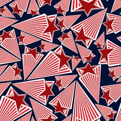 Naklejka premium Astronomy vector conceptual background, pentagonal comet stars -