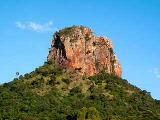 Fototapeta na wymiar Sandstone rock in up-country Sao Paulo - Brazil
