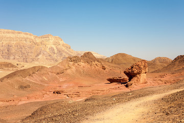 Fototapeta na wymiar Sandstone form Negev desert
