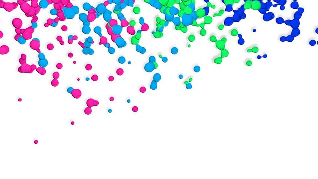 Moving Colores Particles