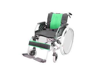 Wheelchair isolated under the white background