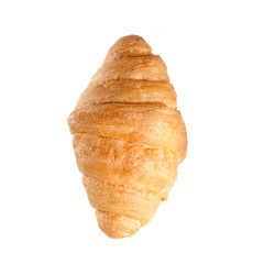 Fresh bread roll isolated on white background