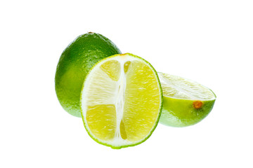 lime on white background