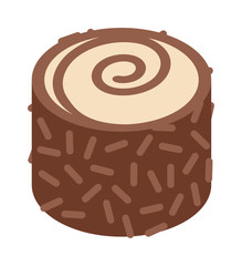 Eastern sweets traditional arabic food isolated on white background vector.