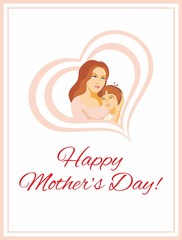 mother embraces the child