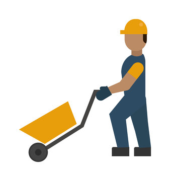 Construction worker vector illustration