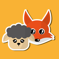 Animal icon design 