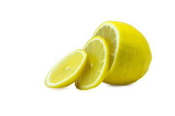 lemon isolated on white background.