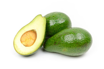 Avocado isolated on white