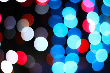 defocused bokeh lights