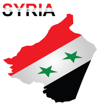 Isometric Syrian Flag