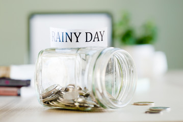 saving for rainy days

