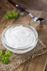 Sour Cream with fresh herbs