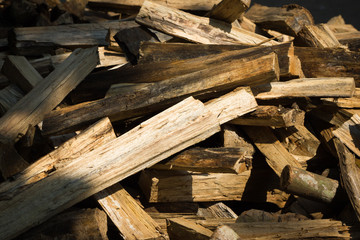 This is a picture of some firewood, was taken in Yunnan, China.