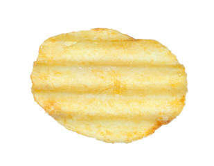 potato chips isolated on white background