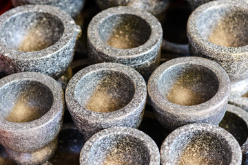 handmade granite mortar sale in thai market