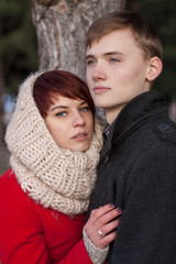 Fototapeta premium Portrait of young couple